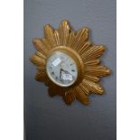 Sunburst Wall Clock