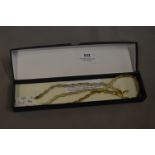 925 Gilded Silver Necklace & Bracelet Set
