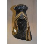Large Chalk Black Painted Bust of an African Lady