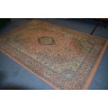 Pink Floral Patterned Rug - 78x115 Inches