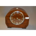 Walnut Cased Mantel Clock