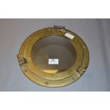 Brass Porthole with Mirror Centre