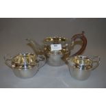 3 Piece Hallmarked Silver Tea Set Birmingham 1930 - Approximately 688 Grams