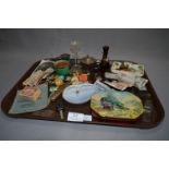 Tray containing Assorted Collectables including Toffee Tin, Lighters, Paper Money, Pen Knives,