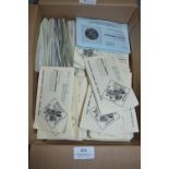 Box containing 50+ Old Approval Stamp Books