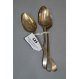 Set of 3 Georgian Silver Teaspoons - 40 Grams