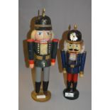 2 Wood Doll Toy Soldiers