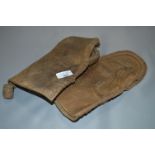 Pair of Walrus Leather Inuit Mittens