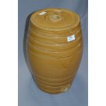 Large Pottery Beer Barrell