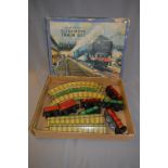 Chad Valley Tin Plate Clock Work Train Set with Box