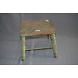 Small Painted Stool