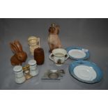 Sylvac Pottery Crested Ware, Salt & Pepper Pot etc