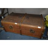 Wood Framed Travel Trunk