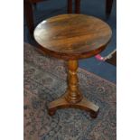 Rosewood Wine Table on Pedestal Base