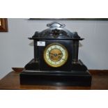 Black Slate Mantle Clock
