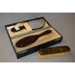 Faux Tortoiseshell Vanity Set in Case