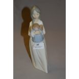 Nao Lladro Figurine - Girl with Doll