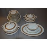 Noritake Madeline Dinner Service including Plates & Gravy Boat, etc