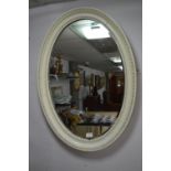 Oval Framed Bevelled Edge Wall Mirror