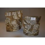 Studio Pottery Vases in Form of Silver Birch Logs