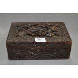 Carved Wood Trinket Box