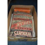 Box containing Sheet Music & Fashion Magazines