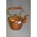 Copper & Brass Handled Kettle