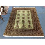 Brown Patterned Rug 5ft 9in x 4ft 4in