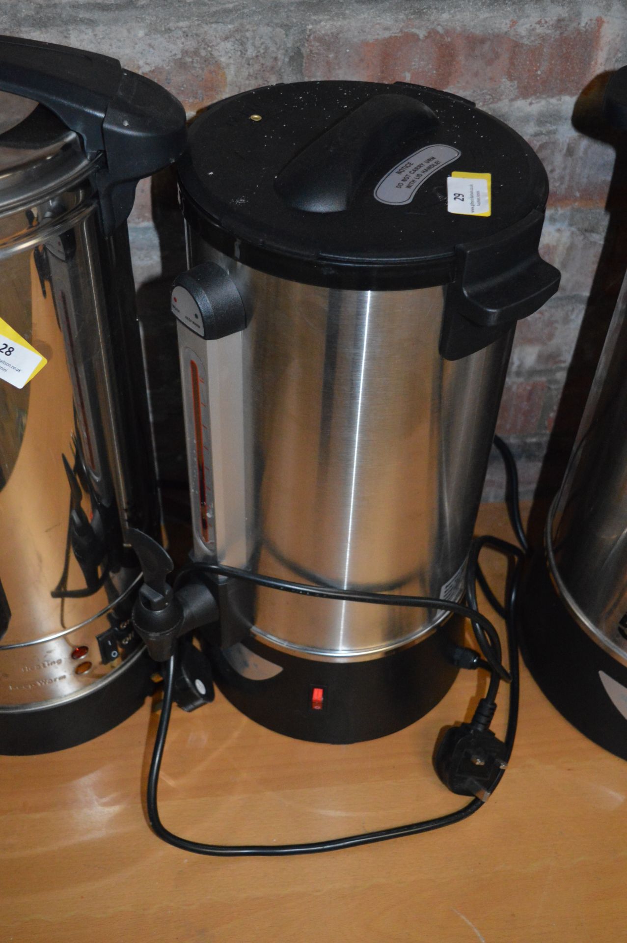 *Brushed Stainless Steel Water Boiler