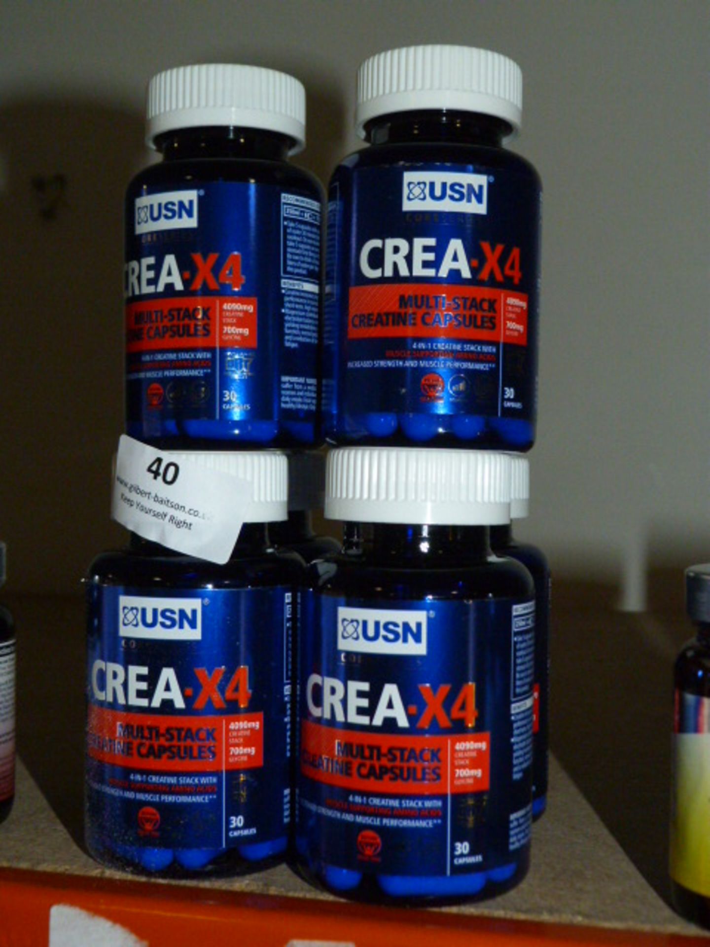 *6 x 30 of USN Crea-X4 Multi-stack Creatine Capsules