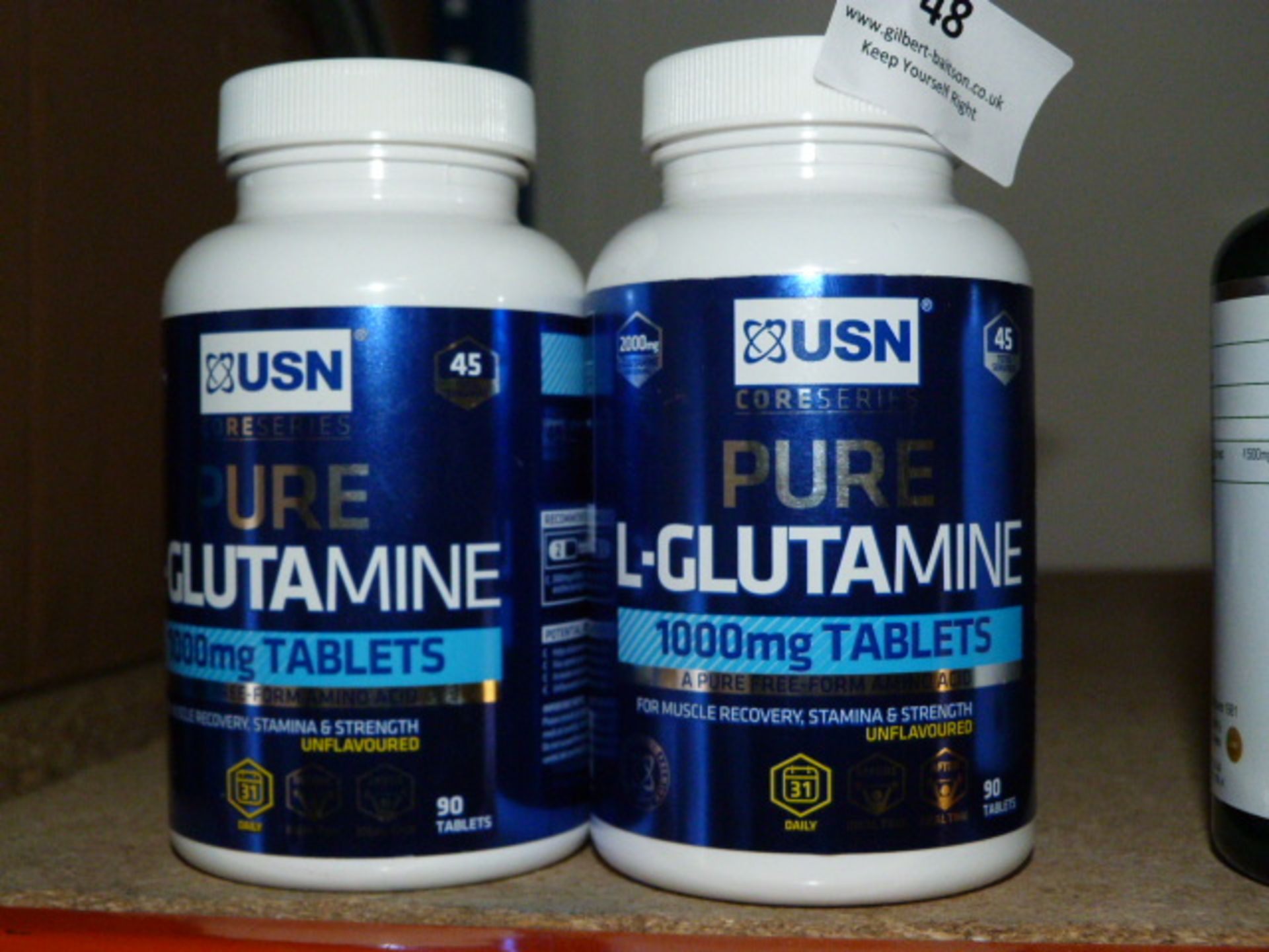 *2 x 45 of USN Pure L-Glutamine Tablets
