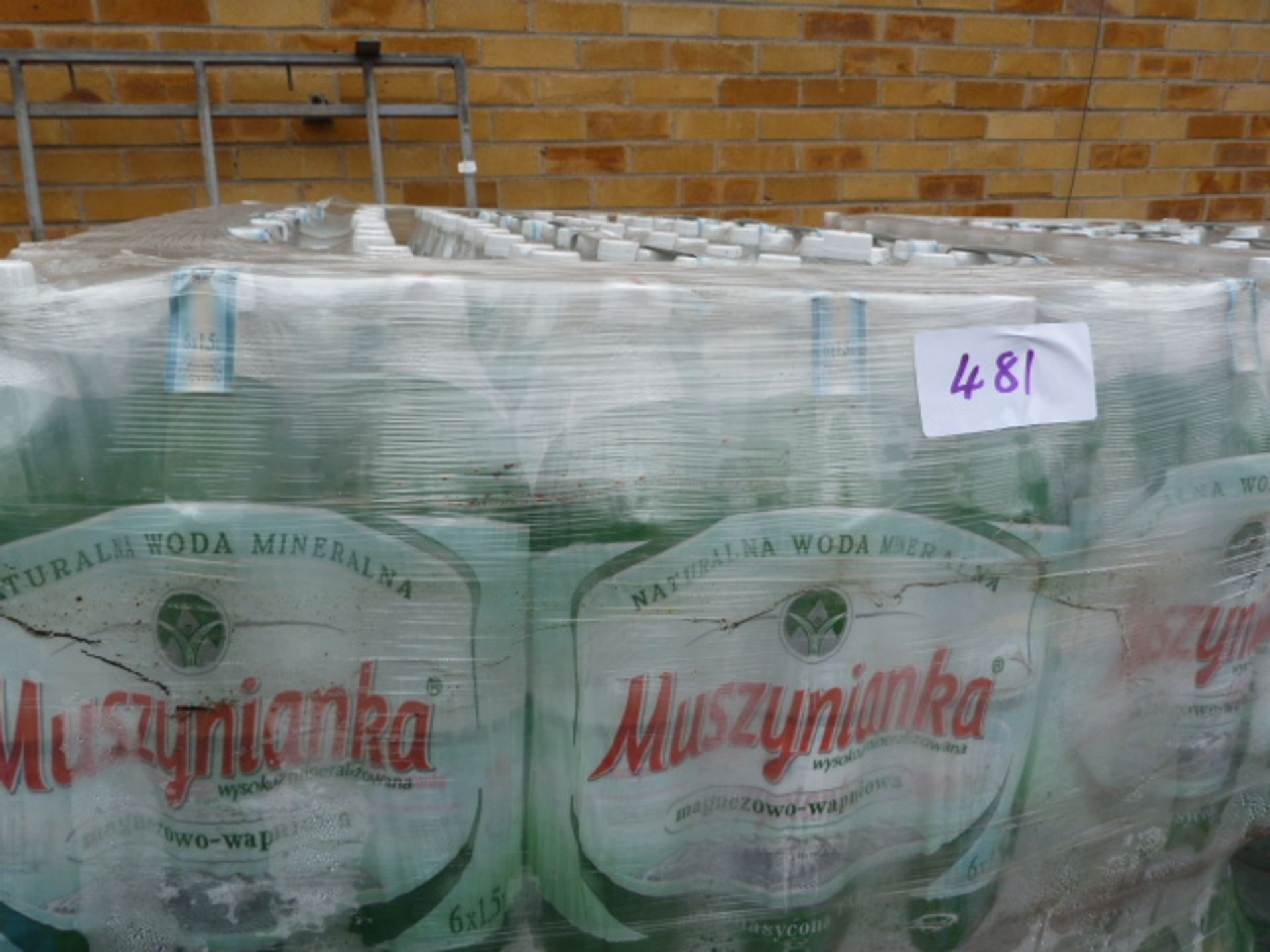 *Pallet Containing 500 1.5L Bottles of Muszynianka Sparkling Spring Water