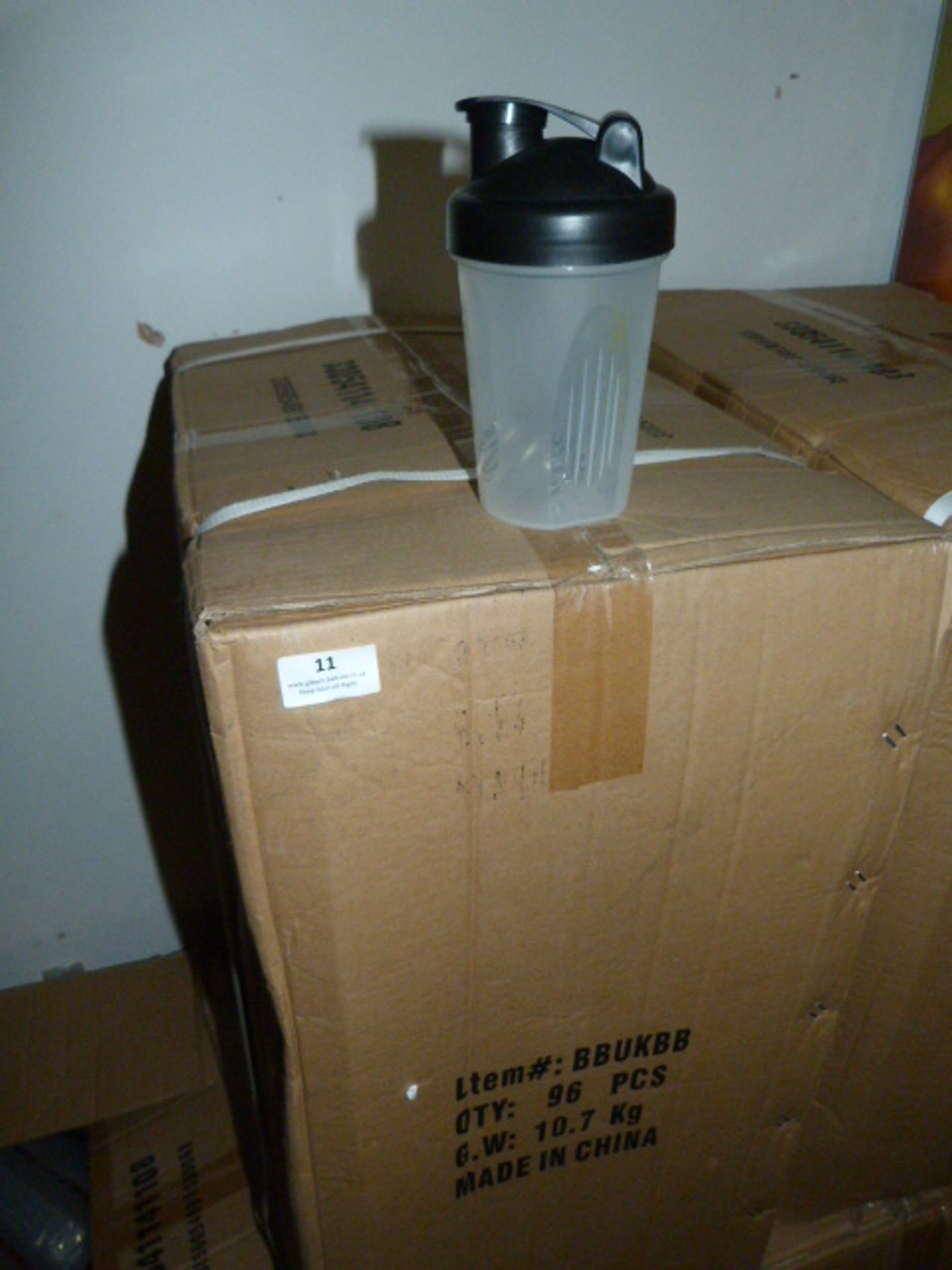 *Box containing 96 Body Building UK Protein Shaker Bottles