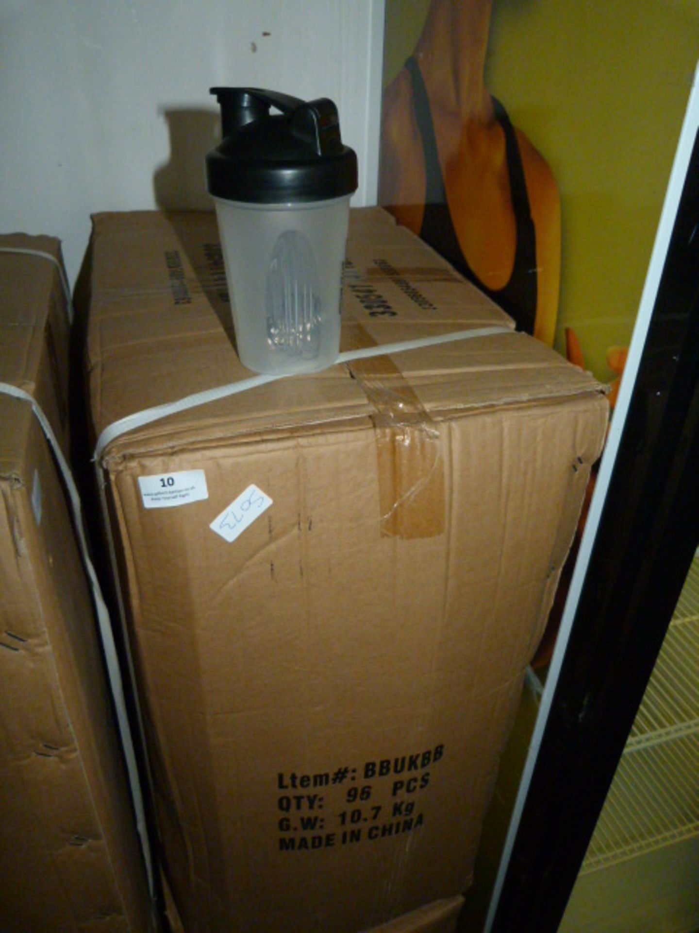 *Box containing 96 Body Building UK Protein Shaker Bottles