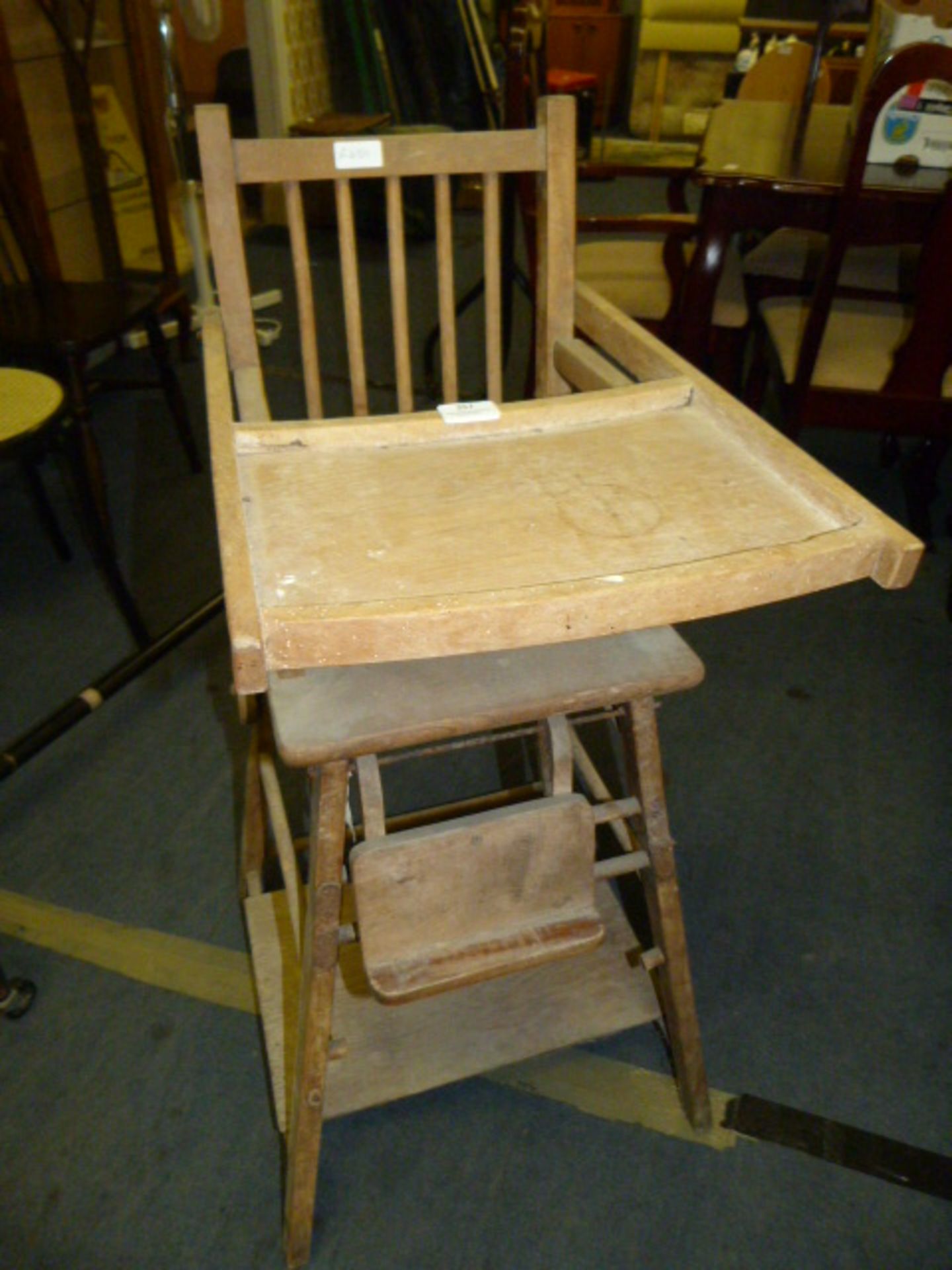 Beech Childs High Seat Combination Chair