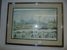 Large Framed L.S. Lowry Print
