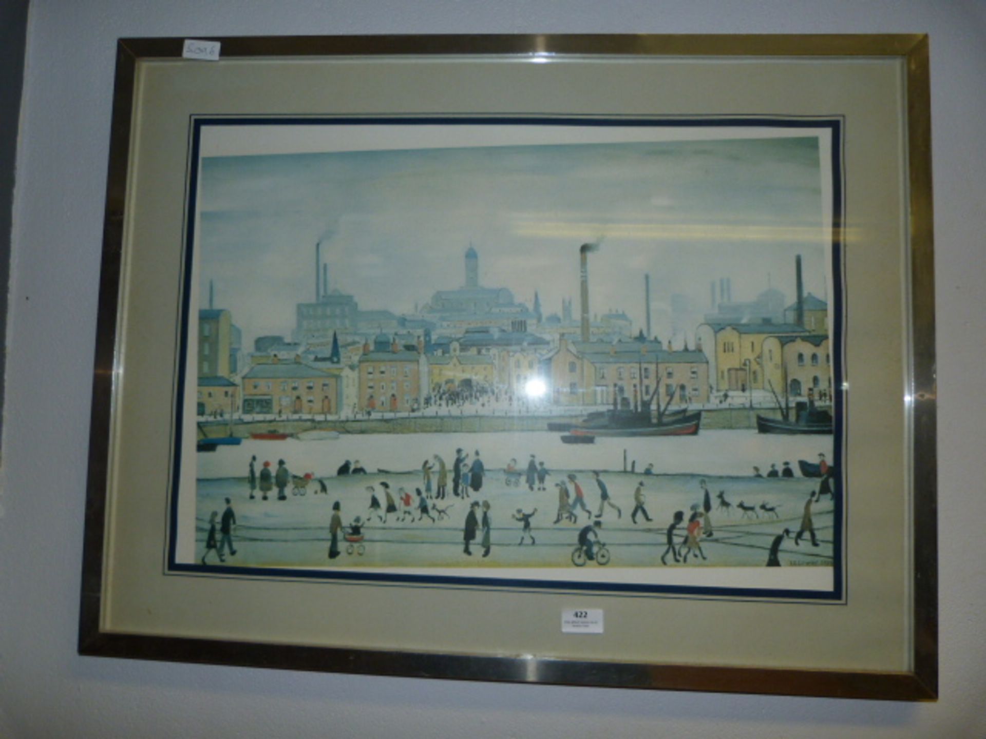 Large Framed L.S. Lowry Print