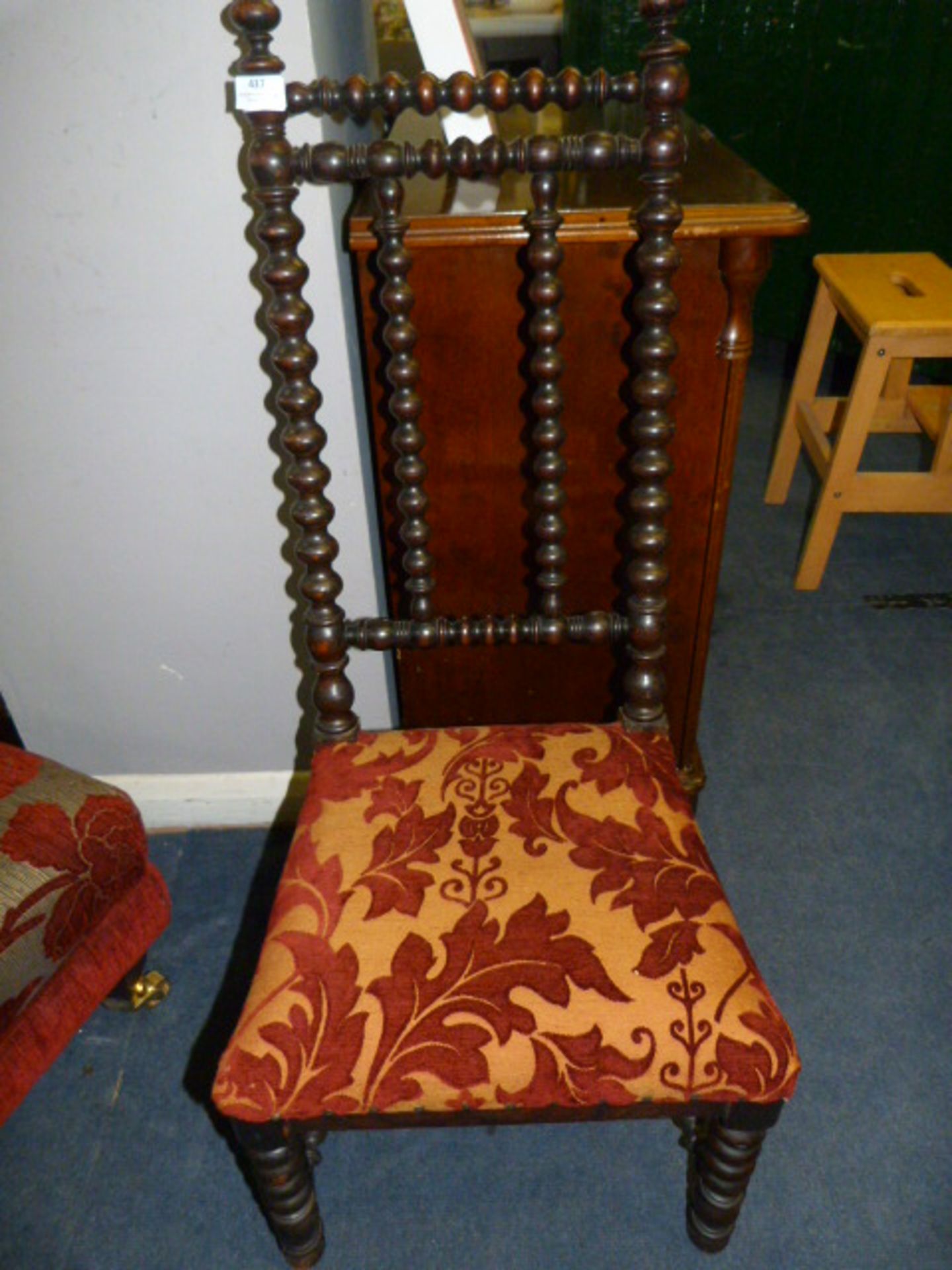 Victorian Rosewood Effect Bobbin Turned Hall Chair