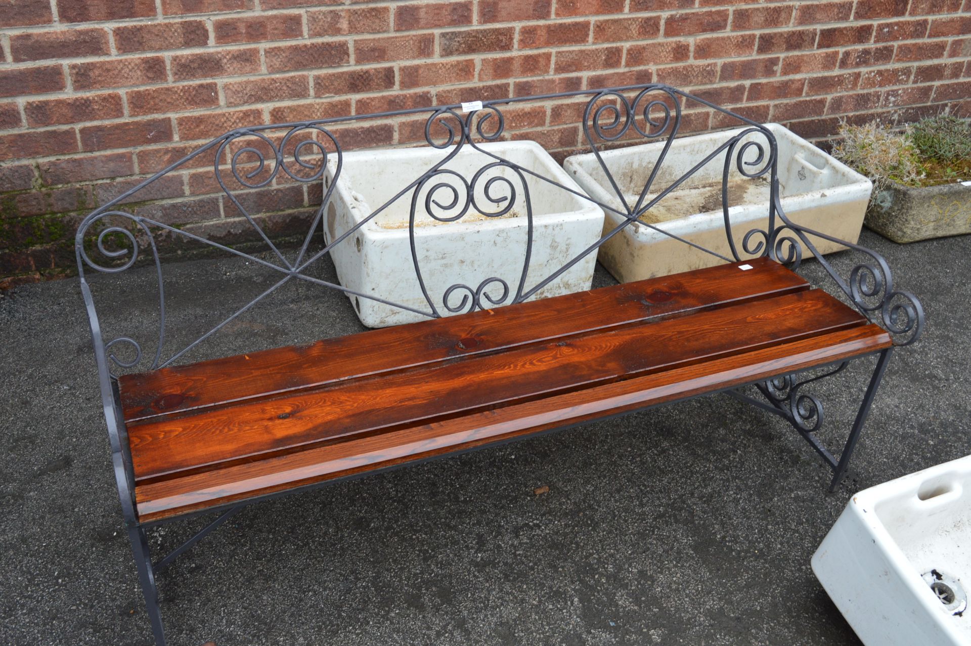 Wrought Metal Garden Bench