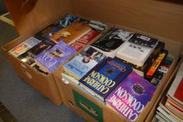 Two Boxes Containing a Large Quantity of Fiction Books