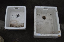 Two Belfast Sinks (One Large, one Small)