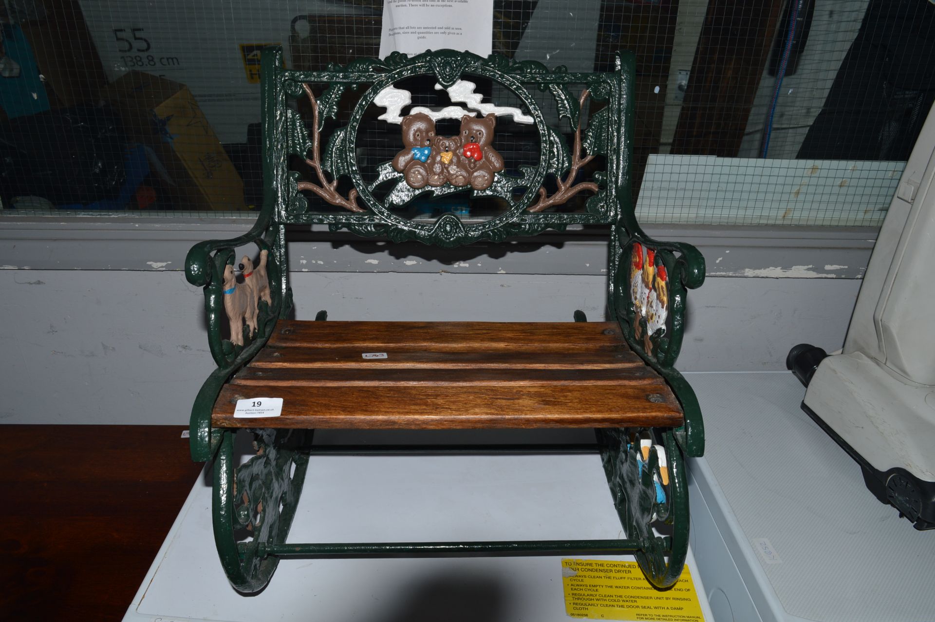 Cast Metal Child's Rocking Chair