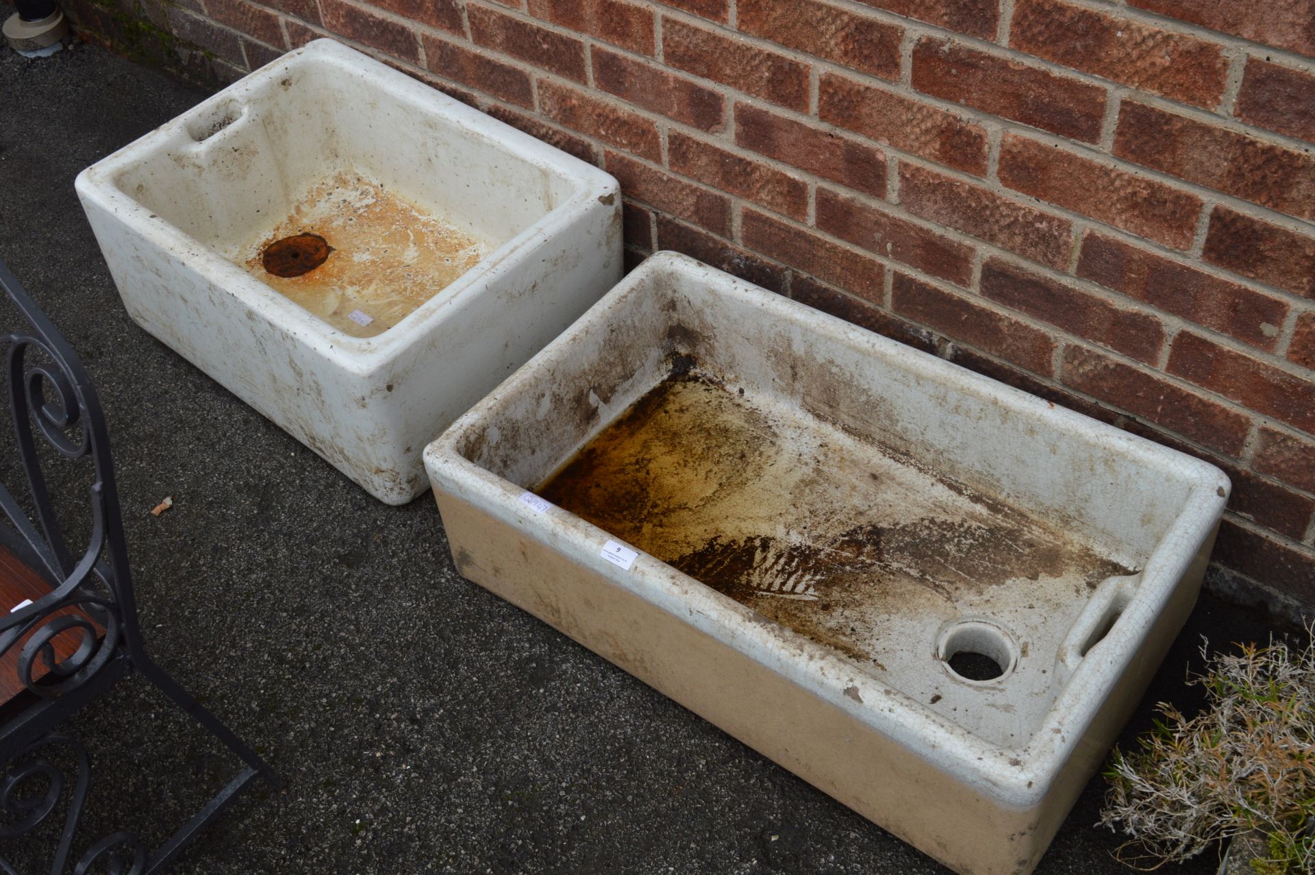 Two Large Belfast Sinks