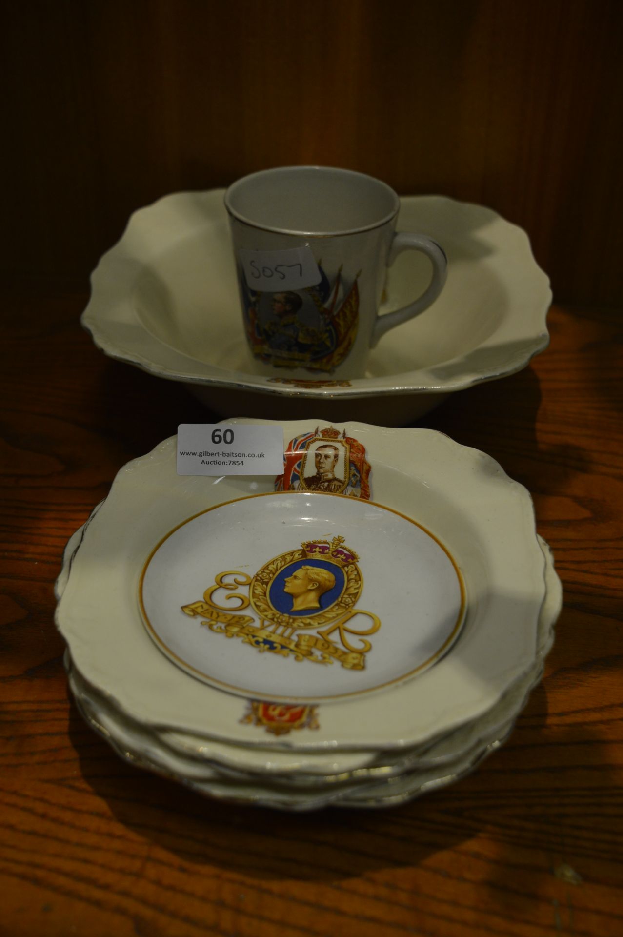 Edward VIII Commemorative Ware Fruit Set and Mug