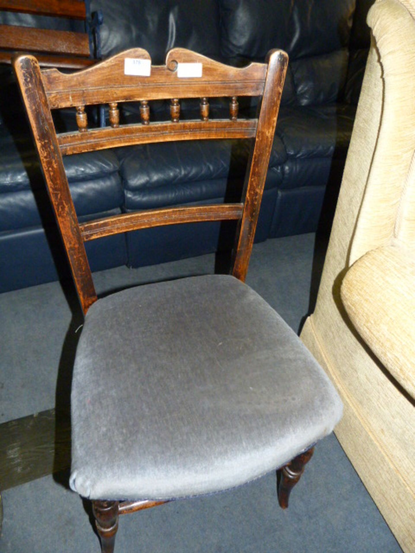 Victorian Dining Chair with Upholstered Seat