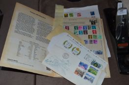 Stamp Album; British and Japanese Stamps