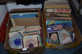 Two Boxes Containing a Large Quantity of LPs, 78 and 45rpm Records