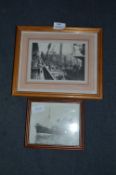 Two Framed Photos "St Andrews Dock" and "Trawler"