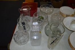 Glassware, Vases, Decanters, Fruit Bowls, etc.