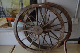 Pair of Ornamental Wagon Wheels